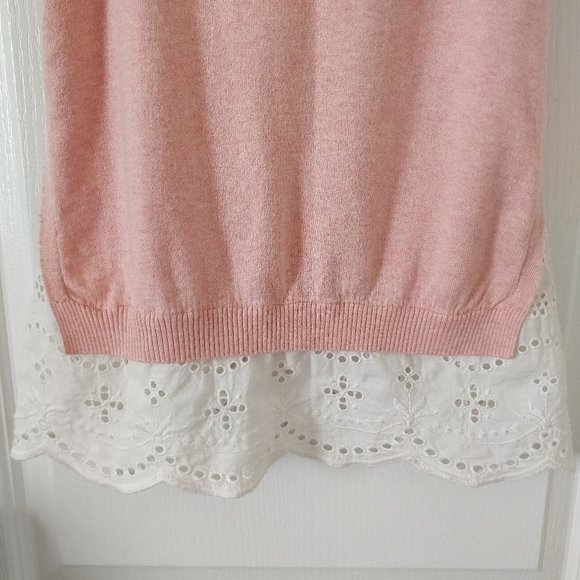 TOPSHOP Layered Knit Top Sz 4 - Picture 3 of 7